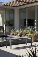 Rattan Look Outdoor Bench | OROA Modern Iska | Oroatrade.com