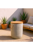 Gray Terrazzo Outdoor Side Table | OROA Modern Biban | Oroatrade.com