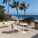 Beige Upholstered Outdoor Dining Chairs (2) | OROA Modern Aite | Oroatrade.com
