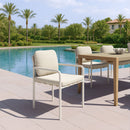 Beige Upholstered Outdoor Dining Chairs (2) | OROA Modern Aite | Oroatrade.com