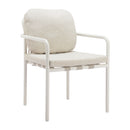 Beige Upholstered Outdoor Dining Chairs (2) | OROA Modern Aite | Oroatrade.com