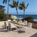 Beige Upholstered Outdoor Dining Chairs (2) | OROA Modern Aite | Oroatrade.com