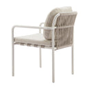 Beige Upholstered Outdoor Dining Chairs (2) | OROA Modern Aite | Oroatrade.com