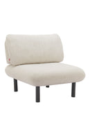 Beige Olefin Outdoor Accent Chair | OROA Modern Aperto | Oroatrade.com