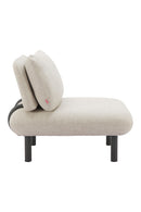 Beige Olefin Outdoor Accent Chair | OROA Modern Aperto | Oroatrade.com