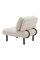 Beige Olefin Outdoor Accent Chair | OROA Modern Aperto | Oroatrade.com