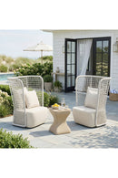 Weaved Back Outdoor Accent Chair | OROA Modern Hudu | Oroatrade.com