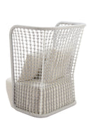 Weaved Back Outdoor Accent Chair | OROA Modern Hudu | Oroatrade.com
