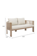 Beige Outdoor Sofa | OROA Modern Rebel | Oroatrade.com
