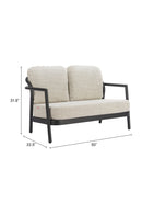 Aluminum Framed Outdoor Loveseat | OROA Modern Rein | Oroatrade.com