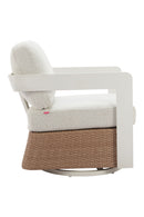 Brown Base Outdoor Swivel Chair | OROA Modern Gelo | Oroatrade.com