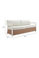 Brown Base Outdoor Sofa | OROA Modern Gelo | Oroatrade.com