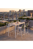 Green Outdoor Bar Stool Set (2) | OROA Modern Luft | Oroatrade.com