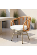 Rattan Weave Swivel Outdoor Dining Chair | OROA Modern Safal | Oroatrade.com