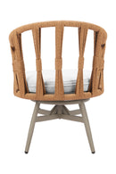 Rattan Weave Swivel Outdoor Dining Chair | OROA Modern Safal | Oroatrade.com