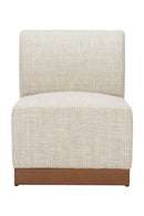 Beige Outdoor Armless Chair | OROA Modern Christy | Oroatrade.com
