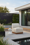 Beige Outdoor Armless Chair | OROA Modern Christy | Oroatrade.com