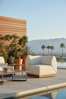 Beige Outdoor Corner Chair | OROA Modern Christy | Oroatrade.com