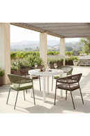 Brown Rattan Outdoor Dining Chairs (2) | OROA Modern Skye | Oroatrade.com