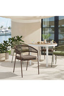 Brown Rattan Outdoor Dining Chairs (2) | OROA Modern Skye | Oroatrade.com