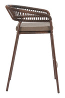 Brown Rattan Outdoor Bar Stools (2) | OROA Modern Skye | Oroatrade.com