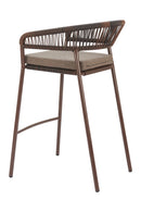 Brown Rattan Outdoor Bar Stools (2) | OROA Modern Skye | Oroatrade.com