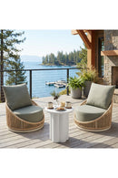 Rattan Weave Outdoor Swivel Chair | OROA Modern Cabana | Oroatrade.com