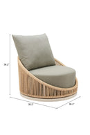 Rattan Weave Outdoor Swivel Chair | OROA Modern Cabana | Oroatrade.com