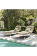 Padded Rattan Weave Outdoor Chaise | OROA Modern Skim | Oroatrade.com