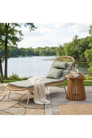 Padded Rattan Weave Outdoor Chaise | OROA Modern Skim | Oroatrade.com