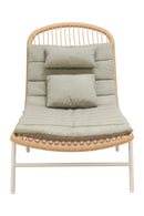 Padded Rattan Weave Outdoor Chaise | OROA Modern Skim | Oroatrade.com