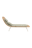 Padded Rattan Weave Outdoor Chaise | OROA Modern Skim | Oroatrade.com