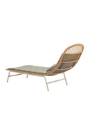 Padded Rattan Weave Outdoor Chaise | OROA Modern Skim | Oroatrade.com