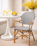 White Weaving Indoor Outdoor Bistro Chair | Bali Loom Genica | Oroatrade.com