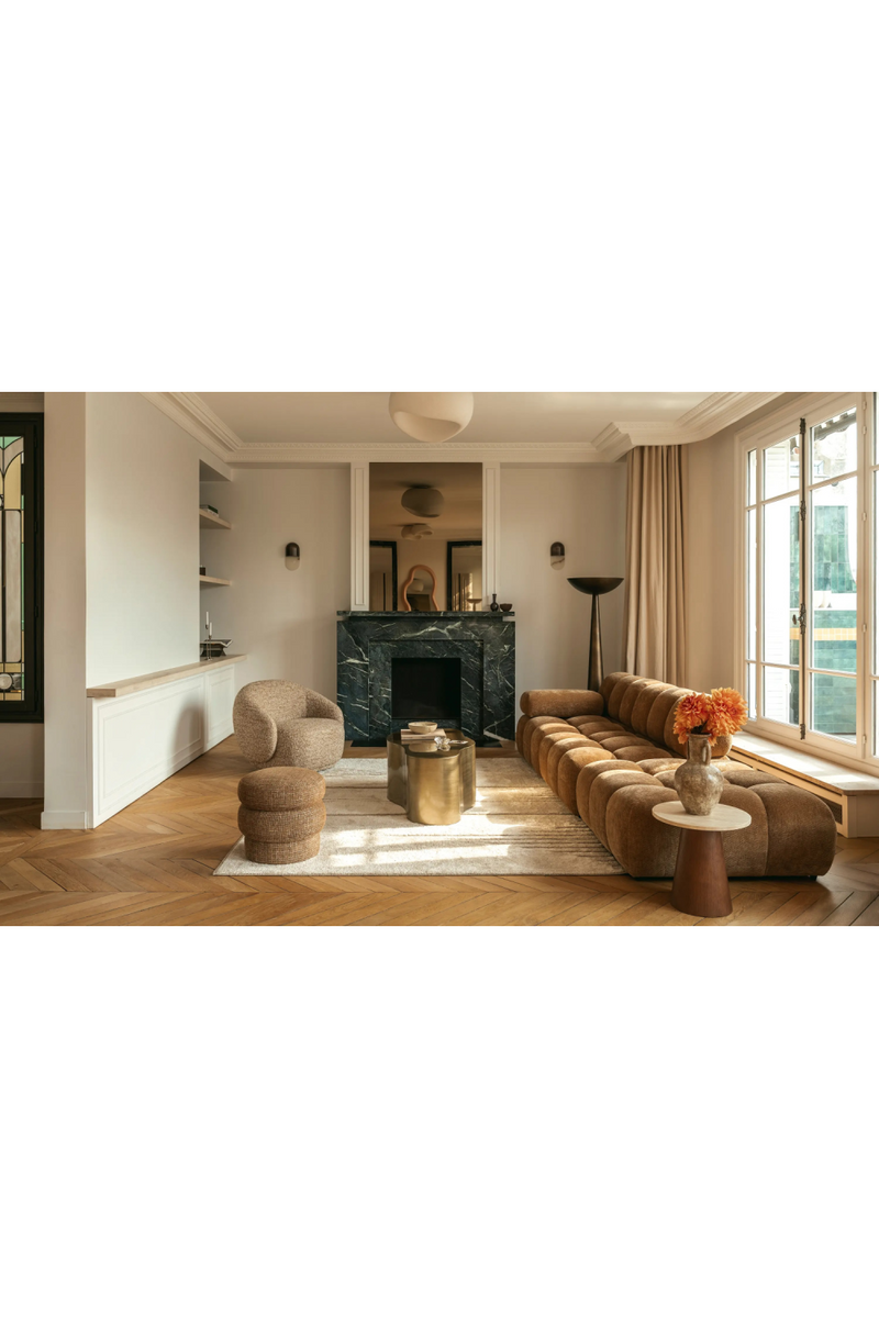 Deep-Channeled Square Ottoman | NV Gallery Waffle