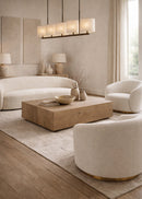white curved sofa - www.oroa.com