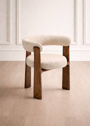 Modern dining chair with dark wood legs -  www.oroa.com