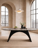 Black & White Marble Dining Table | OROA Modern Colbert