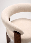 Modern dining chair with dark wood legs -  www.oroa.com
