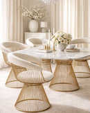 gold wired dining chair - www.oroatrade.com