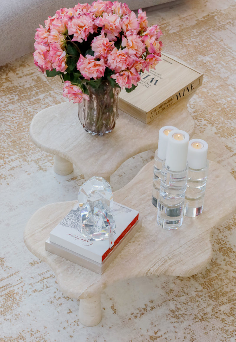 Organic-Shaped Travertine Coffee Table | Eichholtz Isernia