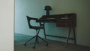 Hospitality furniture - Varnished Teak Cushioned Office Chair - www.oroatrade.com