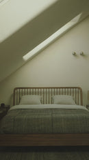 Glass Top Teak Nightstand | Ethnicraft Spindle | Oroatrade.com