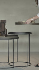 Black Tray Side Table | Ethnicraft Oblong