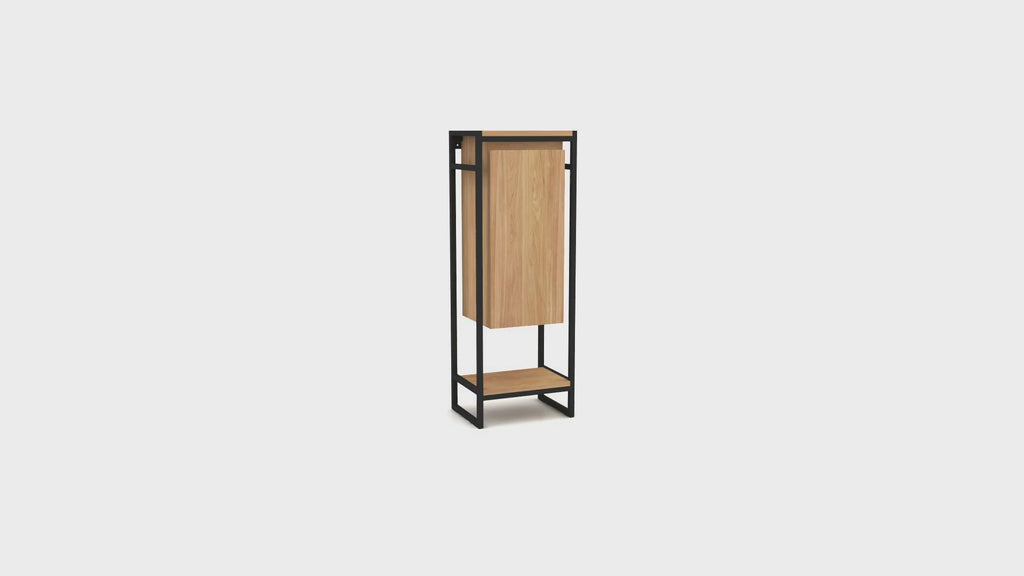 Metal Framed Teak Bathroom Cabinet | Tikamoon Michal | Oroatrade.com