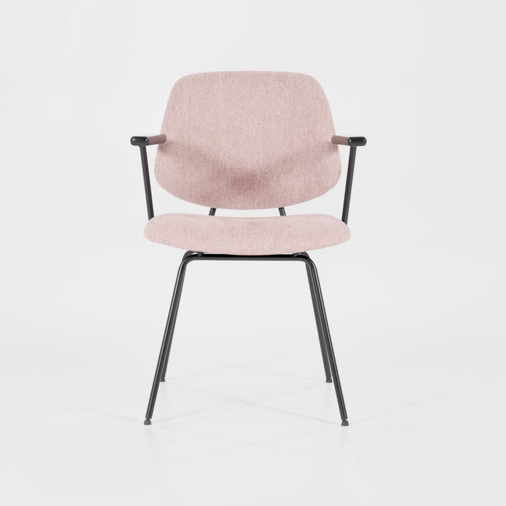 Pink Fletcher Dining Chair With Armrest | Eleonora Lynn | Oroatrade.com