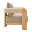 Hospitality furniture - Cushioned Teak Outdoor Accent Chair - www.oroatrade.com