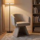 Conical Base Swivel Dining Chair | Richmond Interiors Quiriro