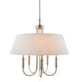 Modern European furniture -  White Linen 5-Light Chandelier - www.oroatrade.com
