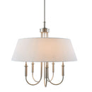 Modern European furniture -  White Linen 5-Light Chandelier - www.oroatrade.com